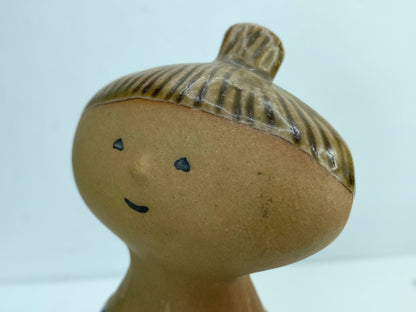 Signed Lisa Larson Gustavsberg Studio Lotta MCM stengods figurine 7" A422