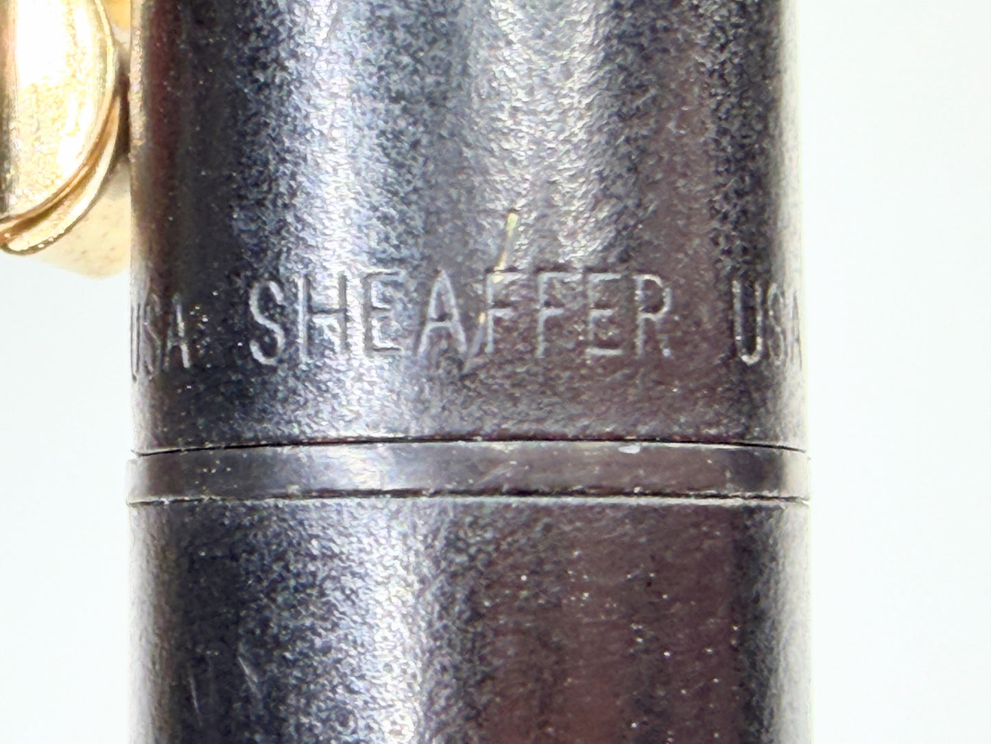 Vintage Sheaffer Prelude Matte Black Gold Trim Ballpoint Pen USA SS258