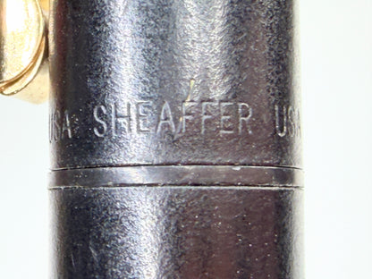 Vintage Sheaffer Prelude Matte Black Gold Trim Ballpoint Pen USA SS258