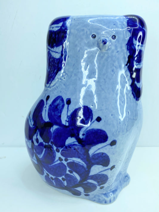 Lisa Larson Blue Poodle Dog Figurine Gustavsberg Sweden - MCM Mid-Century A424