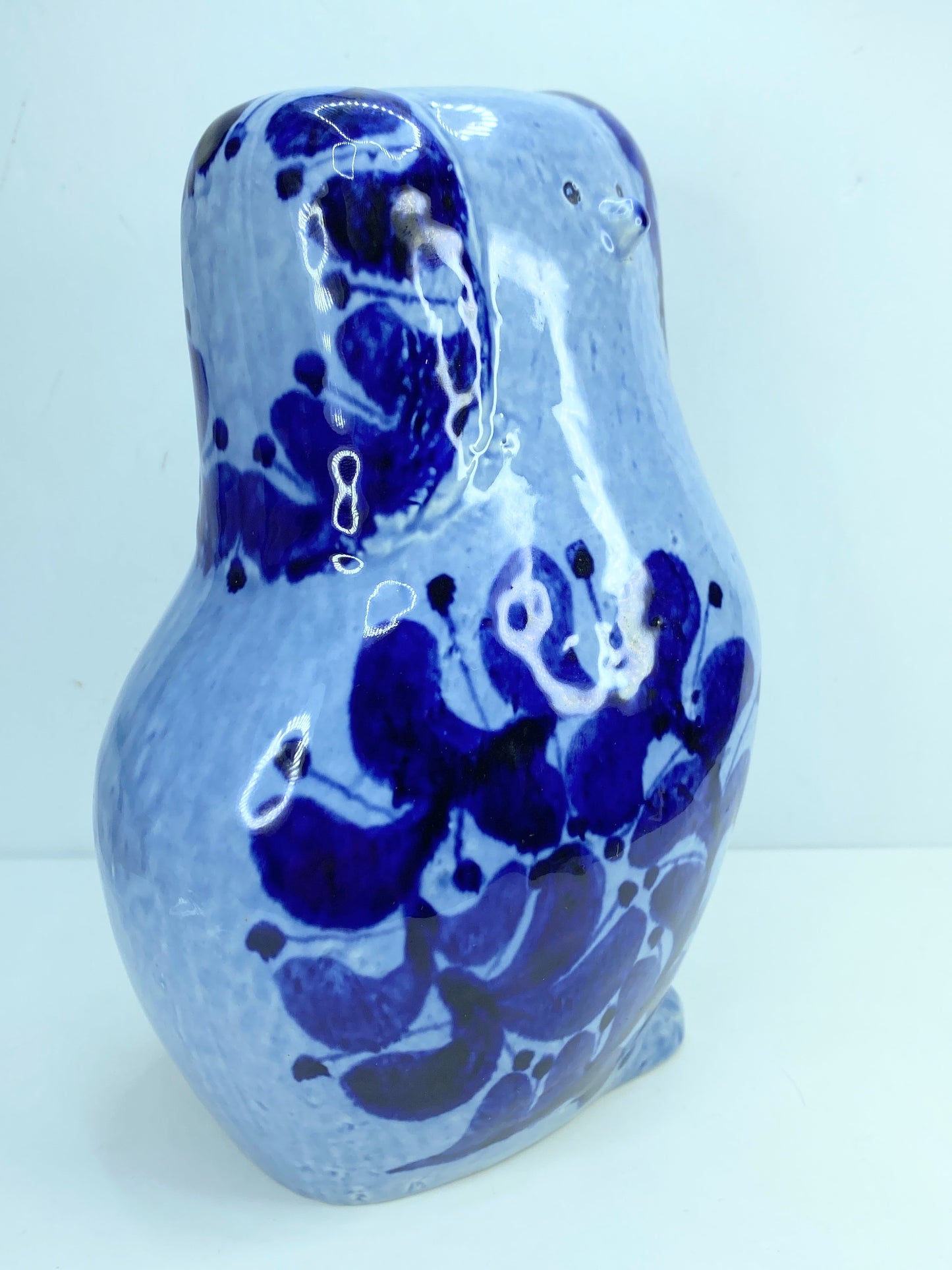 Lisa Larson Blue Poodle Dog Figurine Gustavsberg Sweden - MCM Mid-Century A424