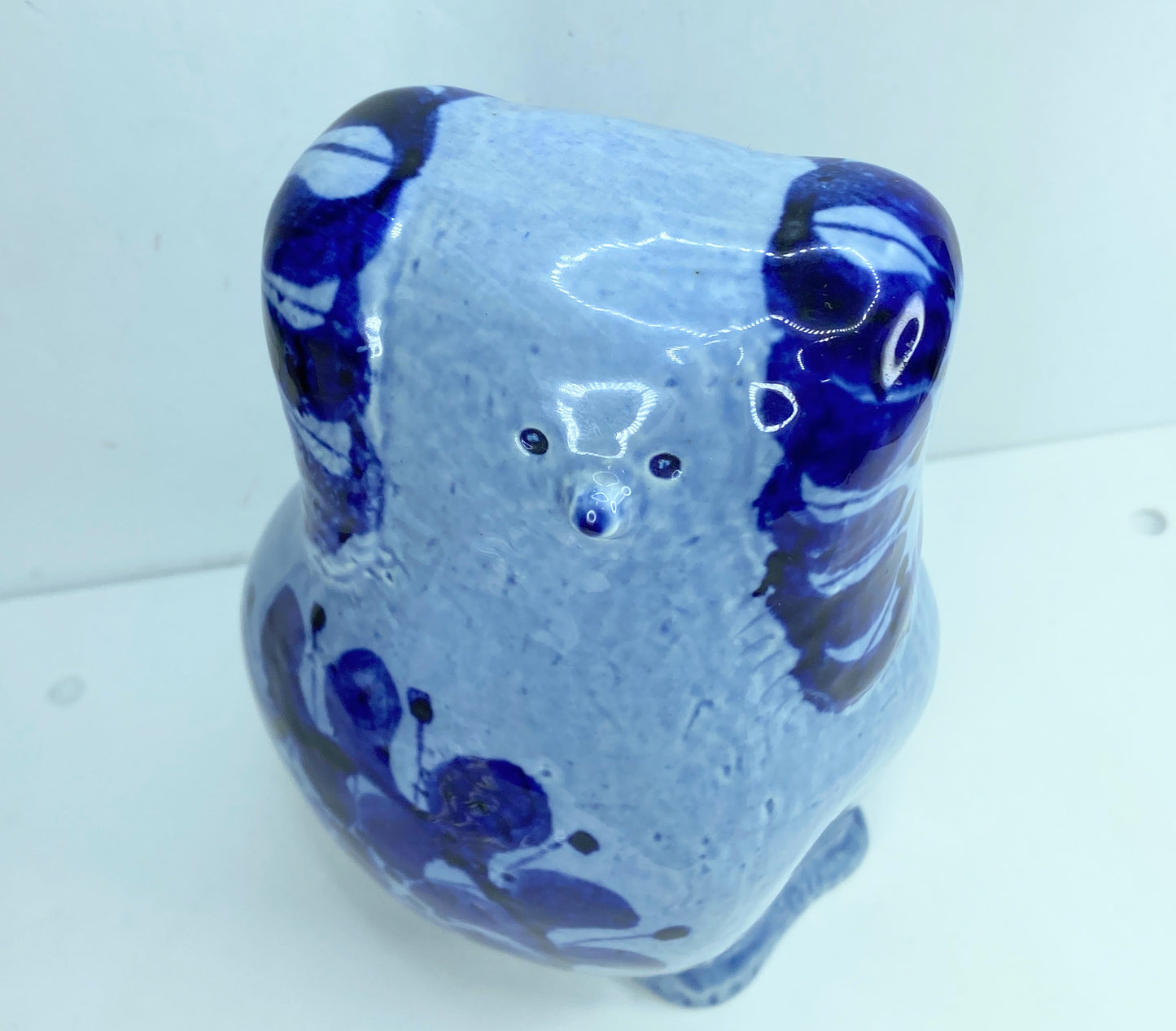 Lisa Larson Blue Poodle Dog Figurine Gustavsberg Sweden - MCM Mid-Century A424