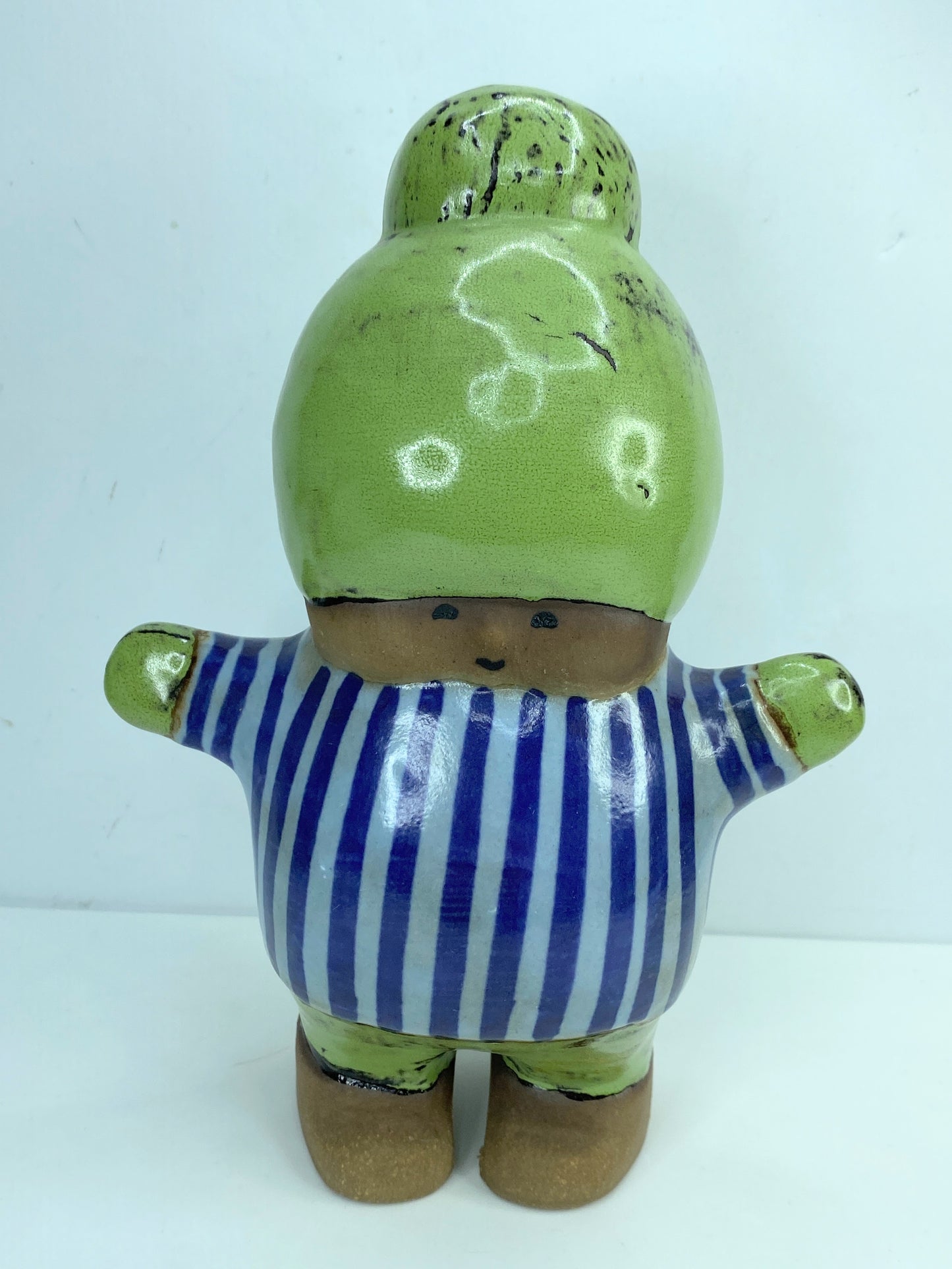 signed Lisa Larson for Gustavsberg, Stoneware Figure "Kalle" A425