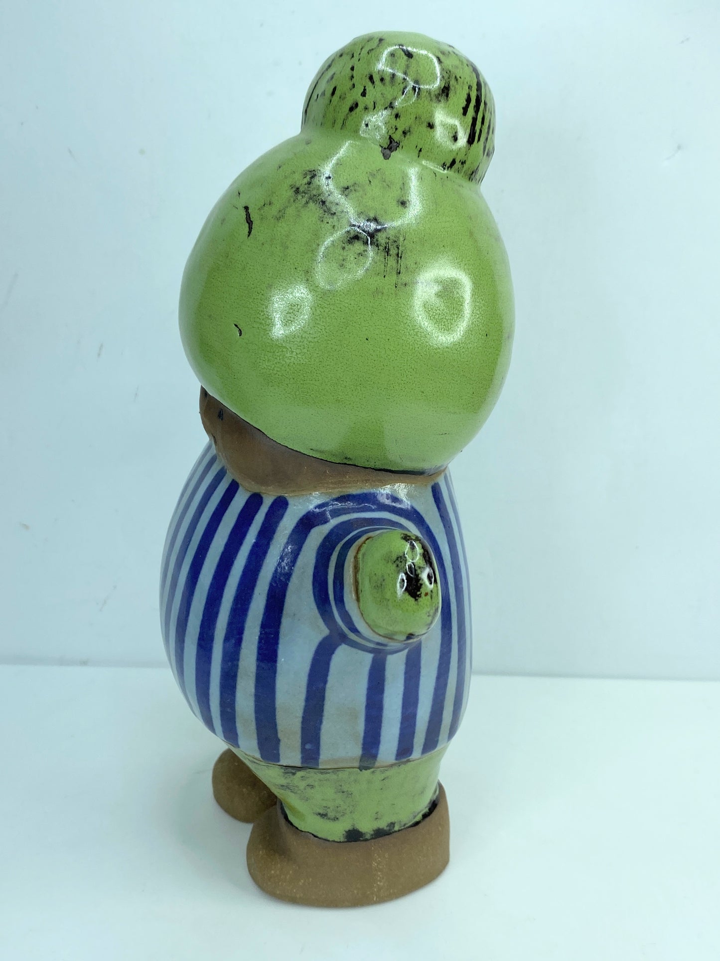 signed Lisa Larson for Gustavsberg, Stoneware Figure "Kalle" A425
