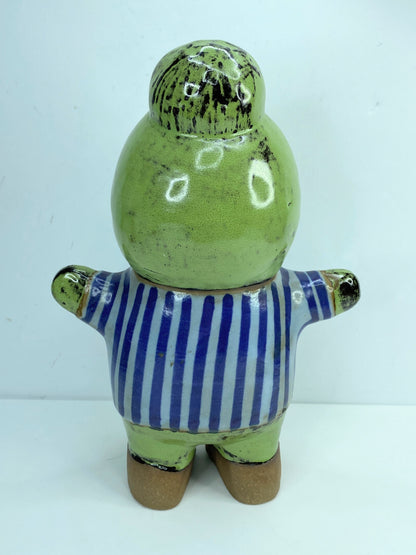 signed Lisa Larson for Gustavsberg, Stoneware Figure "Kalle" A425