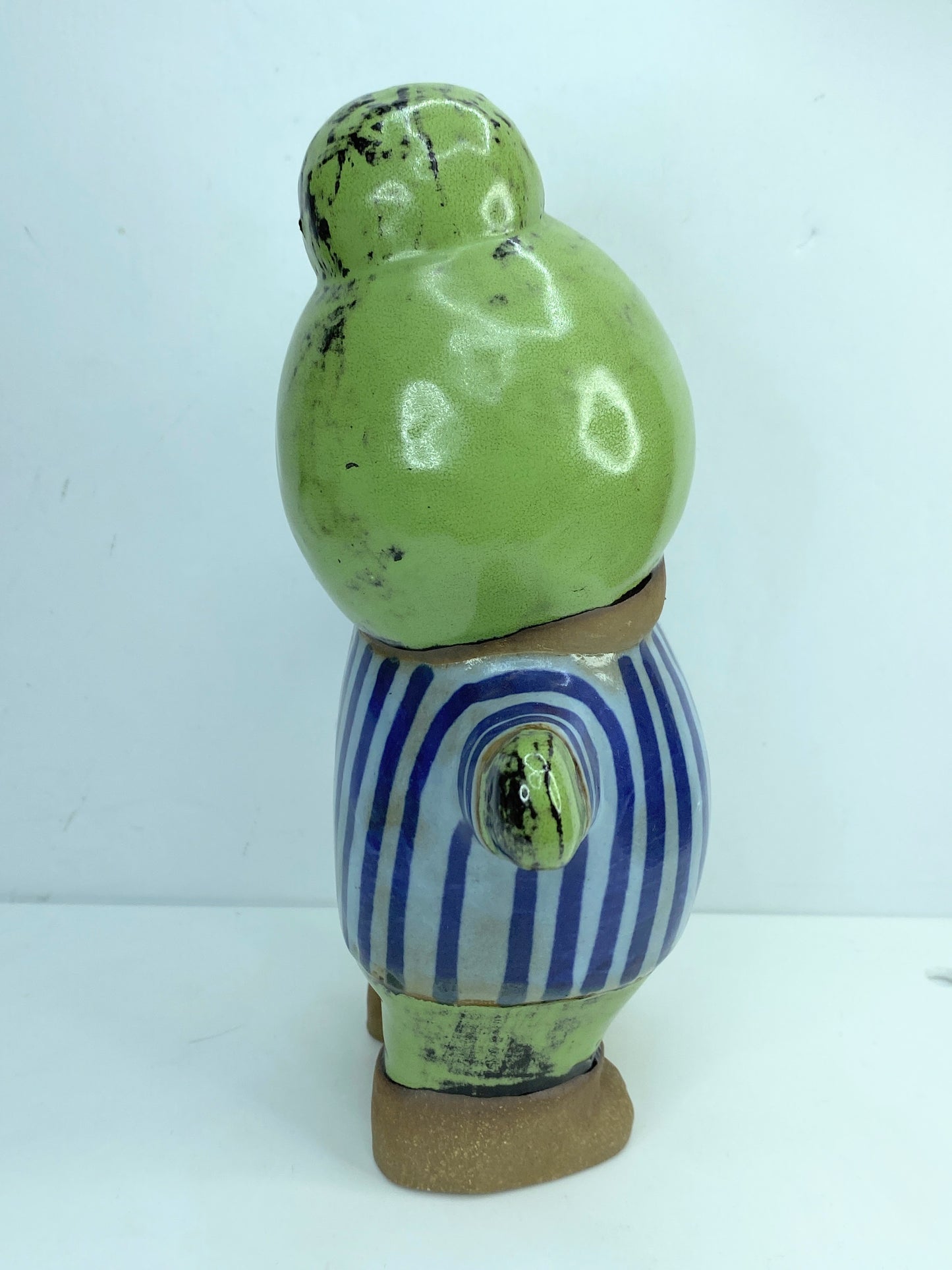 signed Lisa Larson for Gustavsberg, Stoneware Figure "Kalle" A425