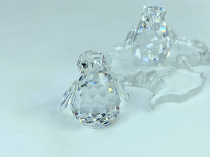 Swarovski crystal Penguin babies (set of 3) 209588 with "ice" place COA S162