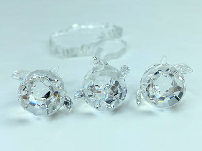 Swarovski crystal Penguin babies (set of 3) 209588 with "ice" place COA S162