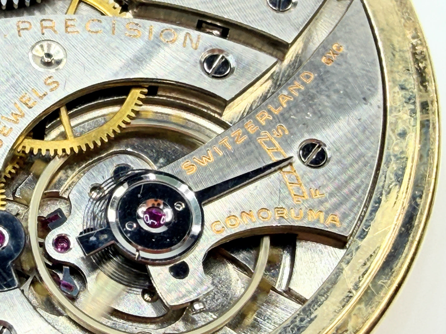 Antique Gruen Veri-Thin 14K Solid Gold 17 Jewel Pocket Watch Runs SS268