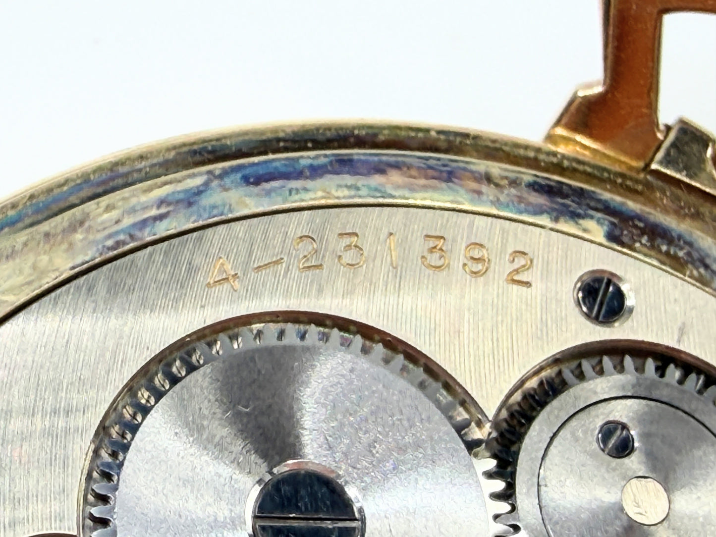 Antique Gruen Veri-Thin 14K Solid Gold 17 Jewel Pocket Watch Runs SS268