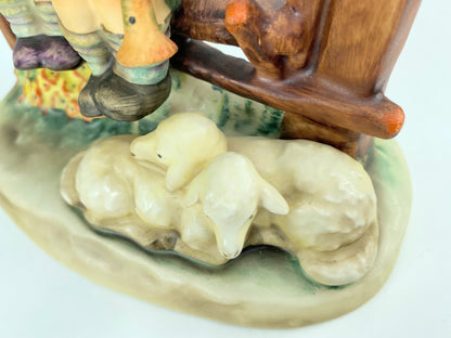 M.J. Hummel #26/2 TMK7 Eventide Boy & Girl on Fence w/ Station of Cross A472