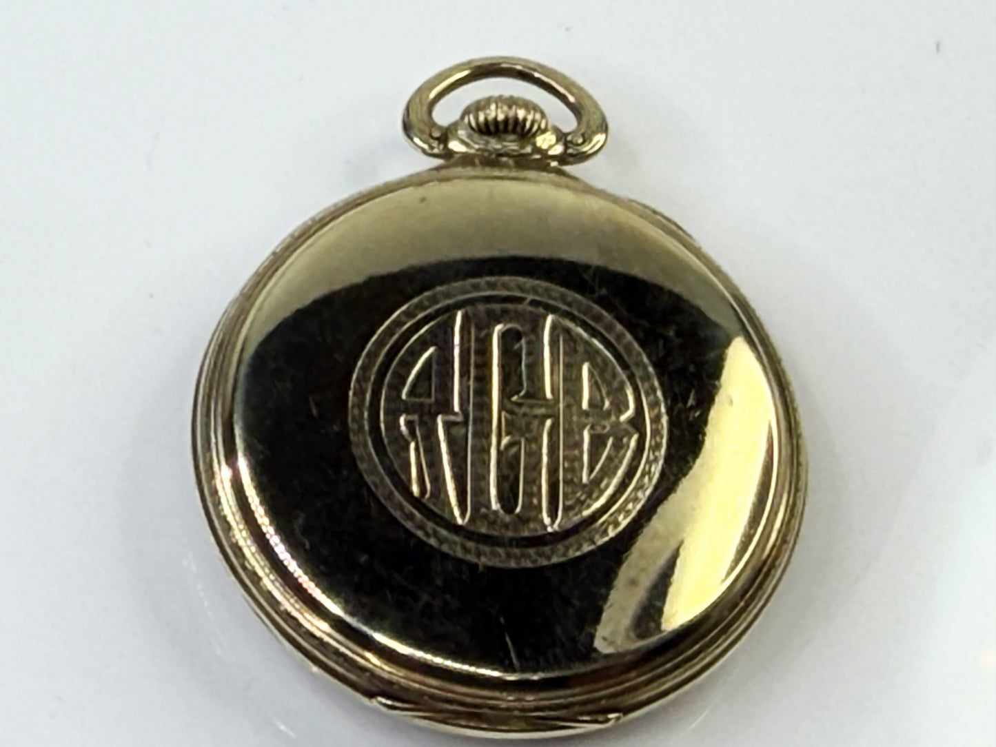 Antique Hamilton 912 14K Solid Gold 17 Jewel Pocket Watch Serviced SS255