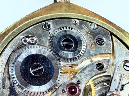 Antique Gruen Veri-Thin Precision 17J 14K Gold Pocket Watch SS256