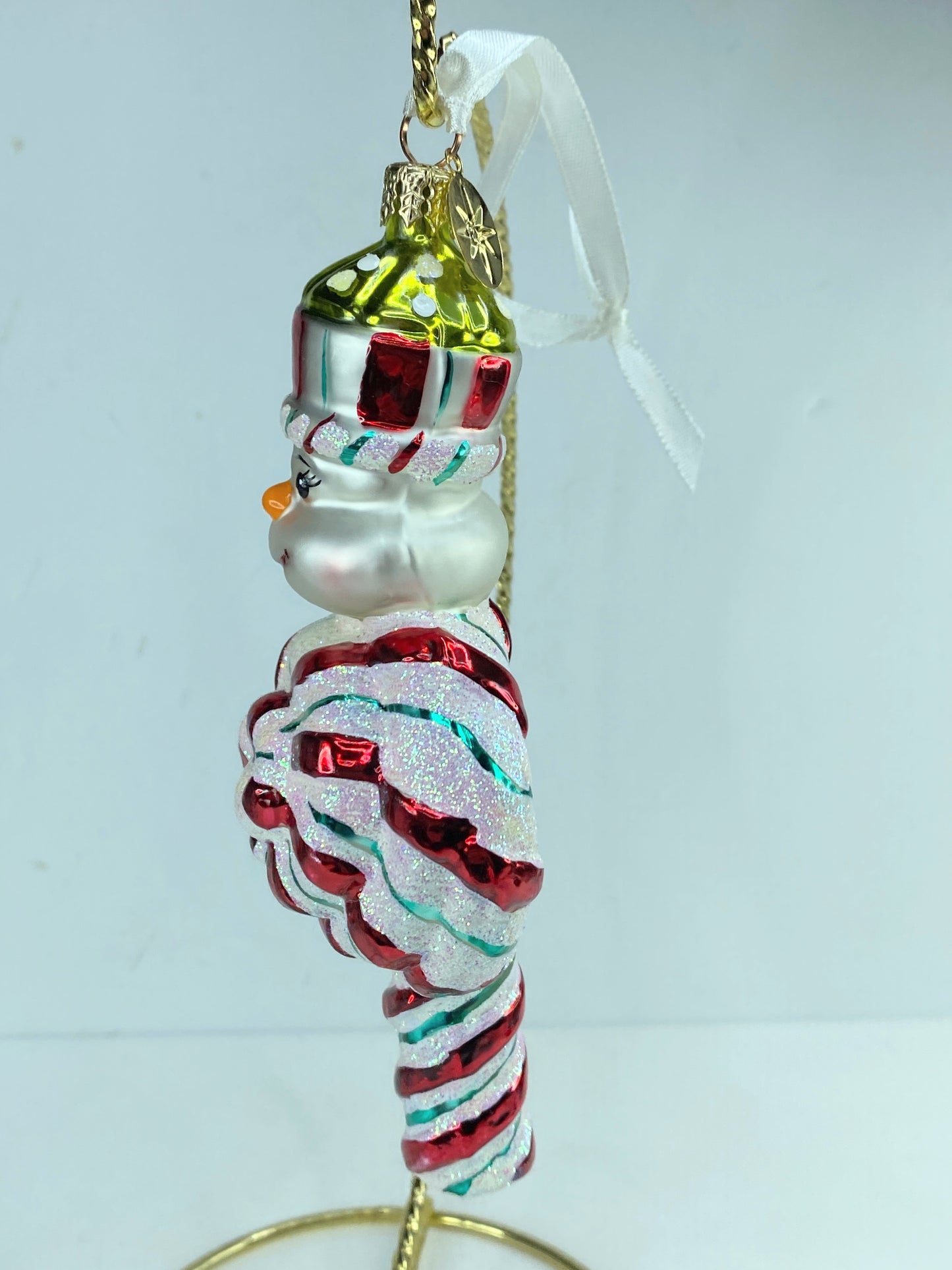 Christopher Radko "Peppermint Swirl" Candy Cane/Christmas Ornament