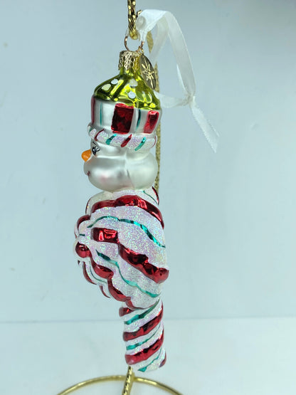 Christopher Radko "Peppermint Swirl" Candy Cane/Christmas Ornament