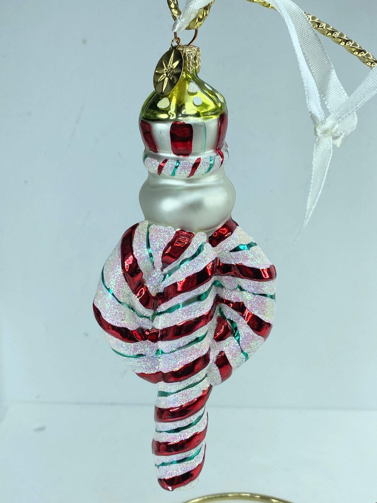 Christopher Radko "Peppermint Swirl" Candy Cane/Christmas Ornament