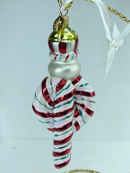 Christopher Radko "Peppermint Swirl" Candy Cane/Christmas Ornament
