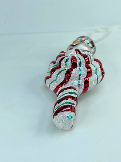 Christopher Radko "Peppermint Swirl" Candy Cane/Christmas Ornament