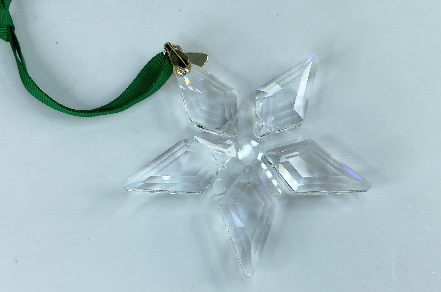 Swarovski 2023 Gold Tone Star Snowflake Annual Christmas Ornament MIB S166