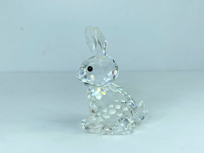 Swarovski Crystal Figurine, Mother Rabbit, (014850) 2" mint, COA, mirror S168
