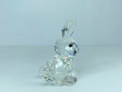 Swarovski Crystal Figurine, Mother Rabbit, (014850) 2" mint, COA, mirror S168