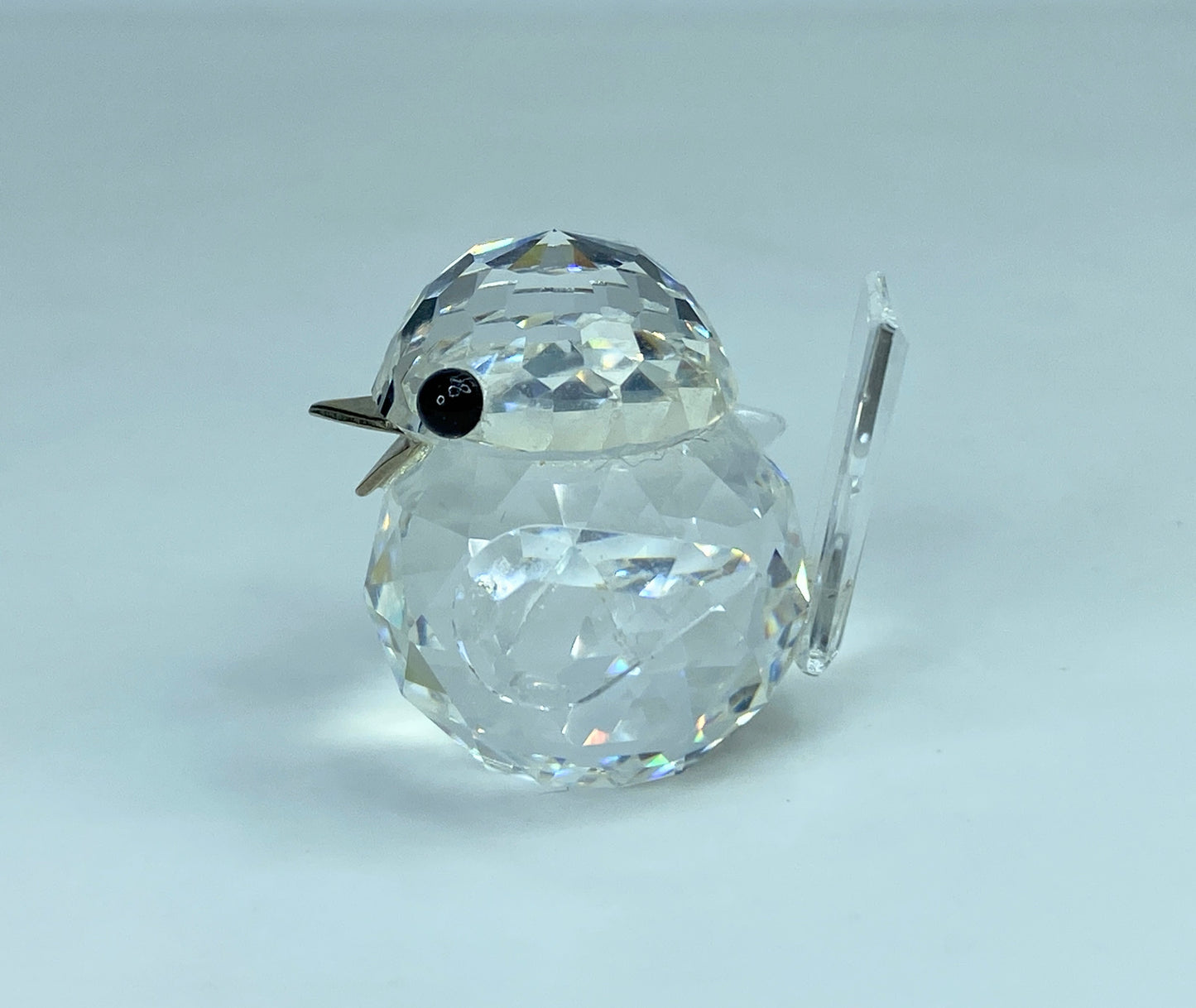 Swarovski Crystal Mini Baby Bird Figurine COA Mirror, mint condition S171