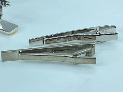 Vintage Burberry cufflinks Tie clips Gold Silver Work Suit GS385