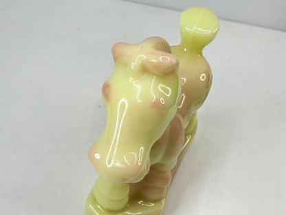 Boyd Glass Joey the Horse Firefly Uranium Vaseline glow Figurine A1311