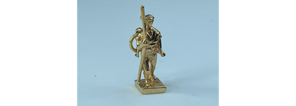 c1970 solid 14k yellow gold traveller/wanderer charm pendant 3.2g JR918
