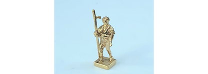 c1970 solid 14k yellow gold traveller/wanderer charm pendant 3.2g JR918