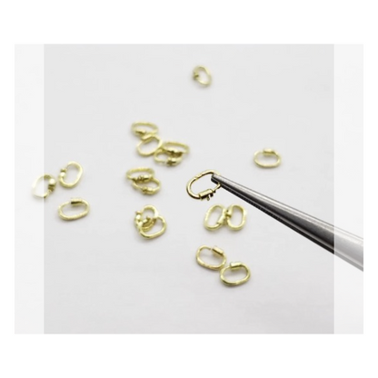 Australian 14K Yellow Gold 6.2 x 4.6mm ID Link Lock Jump Ring JR643