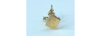 c1970 solid 14k yellow gold traveller/wanderer charm pendant 3.2g JR918