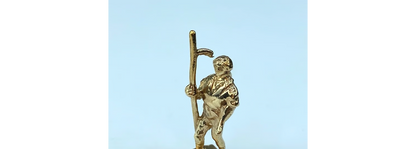 c1970 solid 14k yellow gold traveller/wanderer charm pendant 3.2g JR918