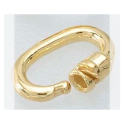 Australian 14K Yellow Gold 6.2 x 4.6mm ID Link Lock Jump Ring JR643