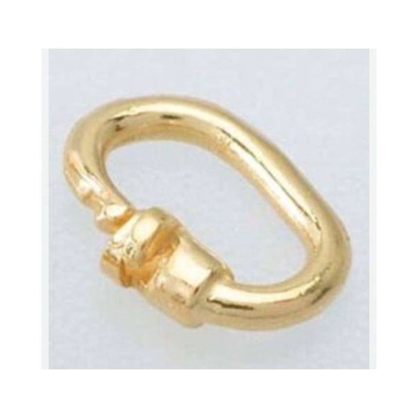 Australian 14K Yellow Gold 6.2 x 4.6mm ID Link Lock Jump Ring JR643