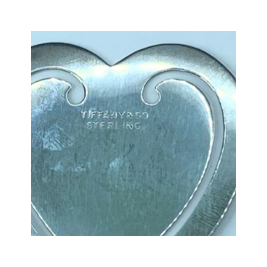 Tiffany & Co Sterling silver 925 2.25" Heart shape Paper Clip