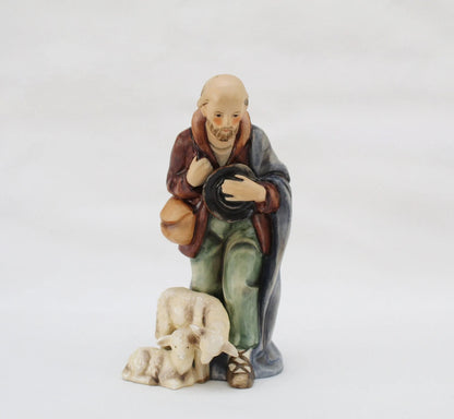 Hummel #214/f/I nativity Shepherd standing with sheep large 7" TMK-5 A837