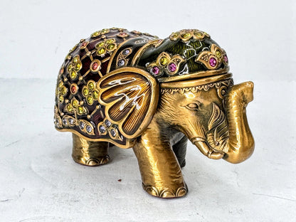 Vintage Jay Strongwater Jeweled Enamel Mini Trinket Box SS388